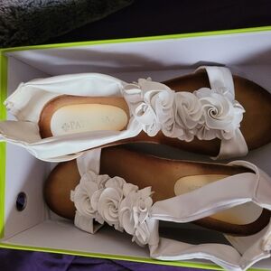 White Floral Sandals